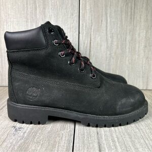 Timberland Classic 6 Inch Black Waterproof Youth Boot Boys Size 5
